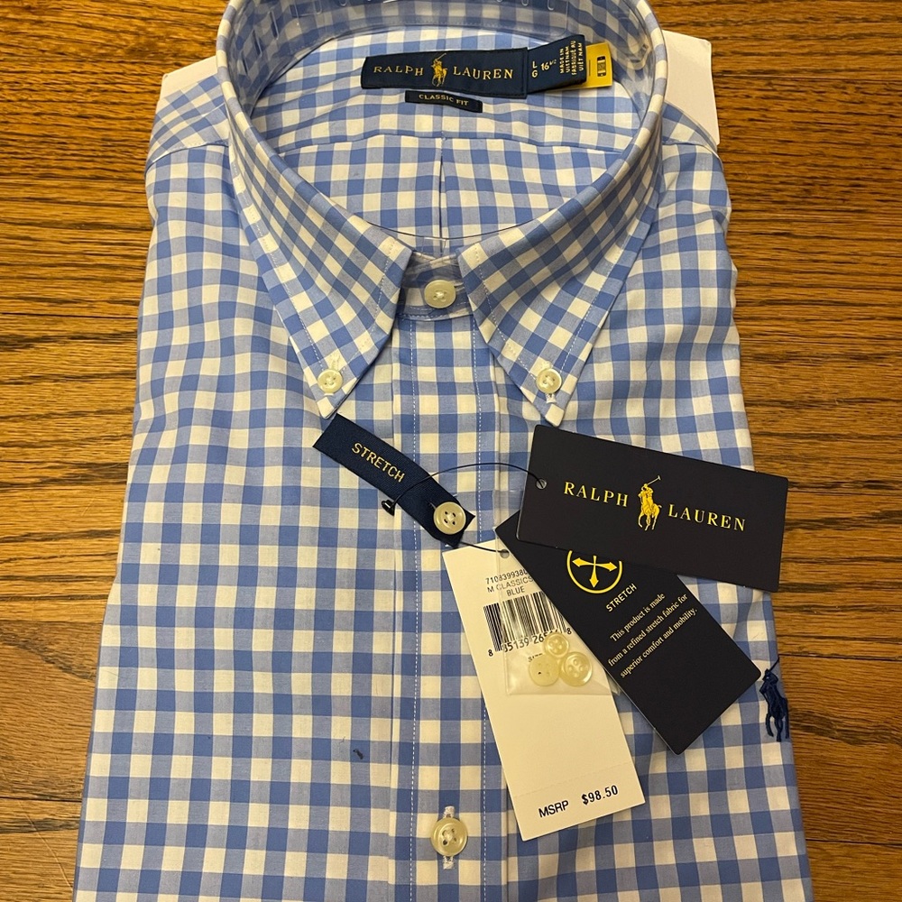 Polo Ralph Lauren Classic Stretch Button Down Shirt